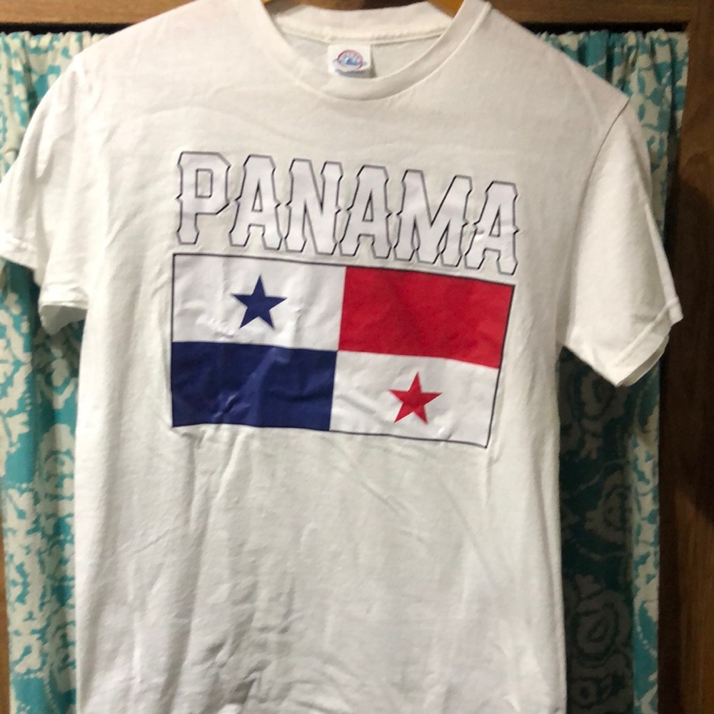 White Panama Flag T-Shirt